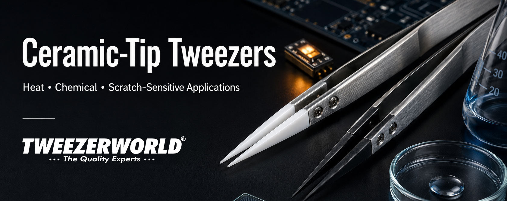 Ceramic Tweezers By TWEEZER WORLD