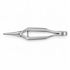 Diethrich Bulldog Clamp – Straight, 8 mm Tip — top view, catalogue illustration on white background