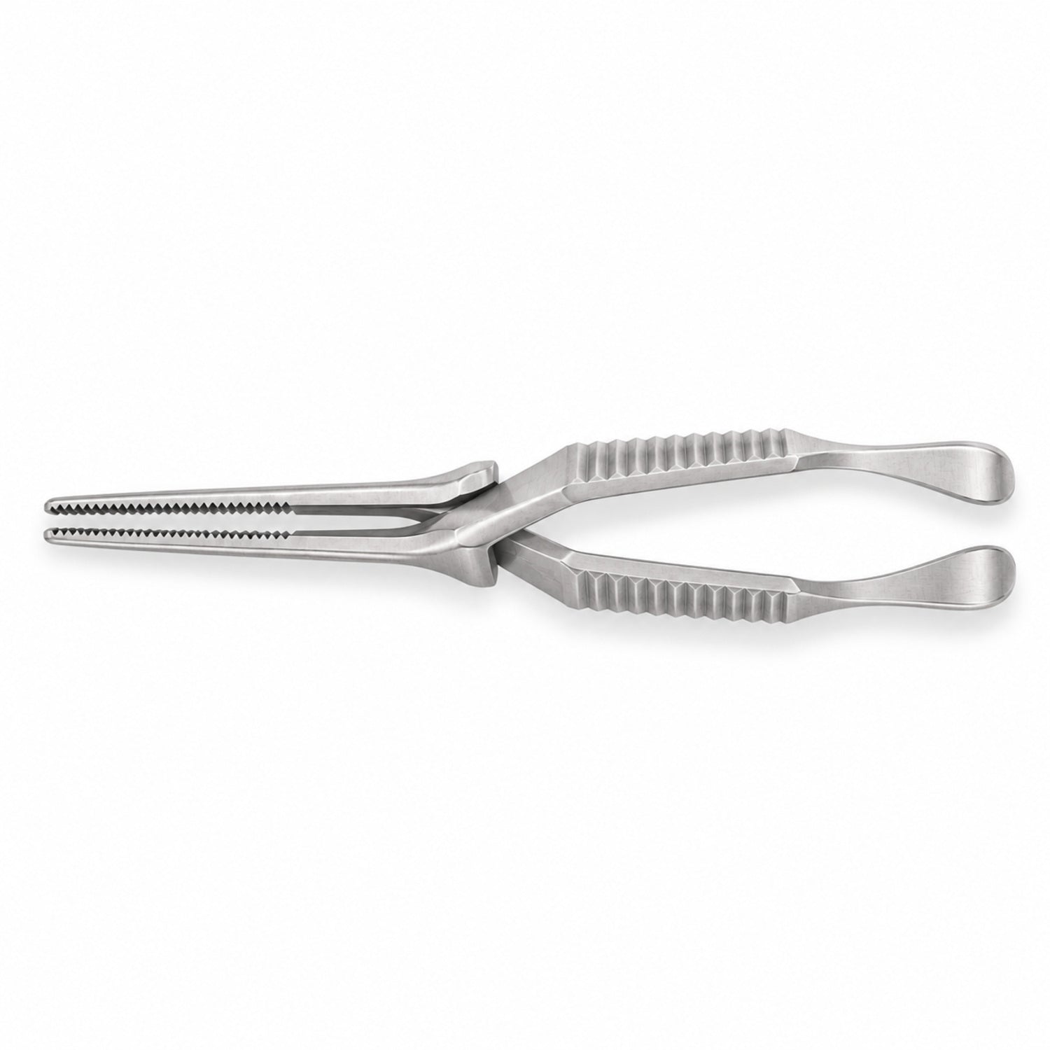 Diethrich Bulldog Clamp – Straight, 12 mm Tip — top view, catalogue illustration on white background