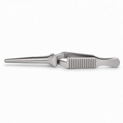 Diethrich Bulldog Clamp – Straight, 12 mm Tip — side profile, catalogue illustration on white background