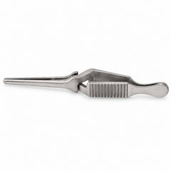 Diethrich Bulldog Clamp – Straight, 20 mm Tip — side profile, catalogue illustration on white background