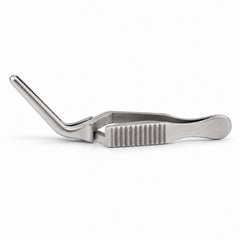 Diethrich Bulldog Clamp – Angled, 20 mm Tip — side profile, catalogue illustration on white background