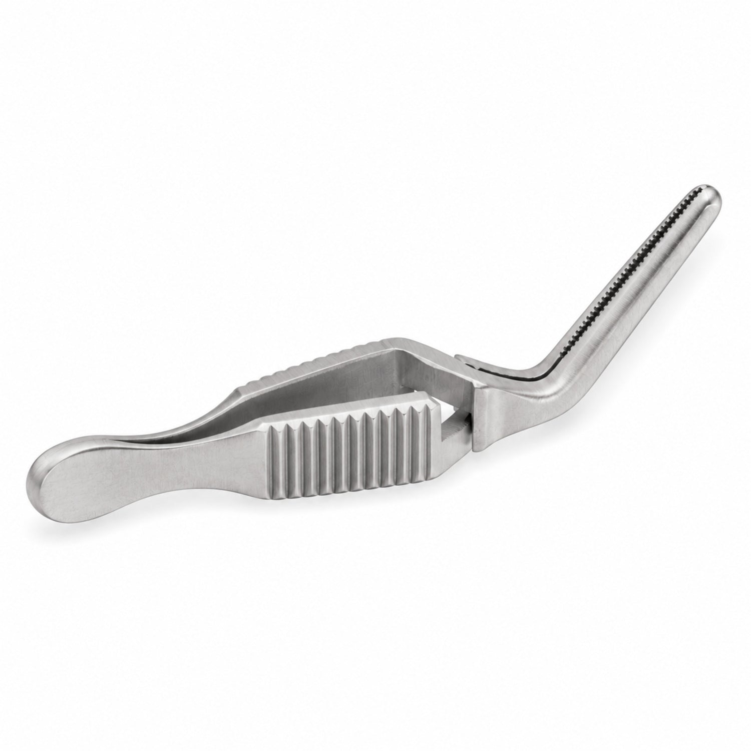 Diethrich Bulldog Clamp – Angled, 20 mm Tip — reverse three-quarter view, catalogue illustration on white background