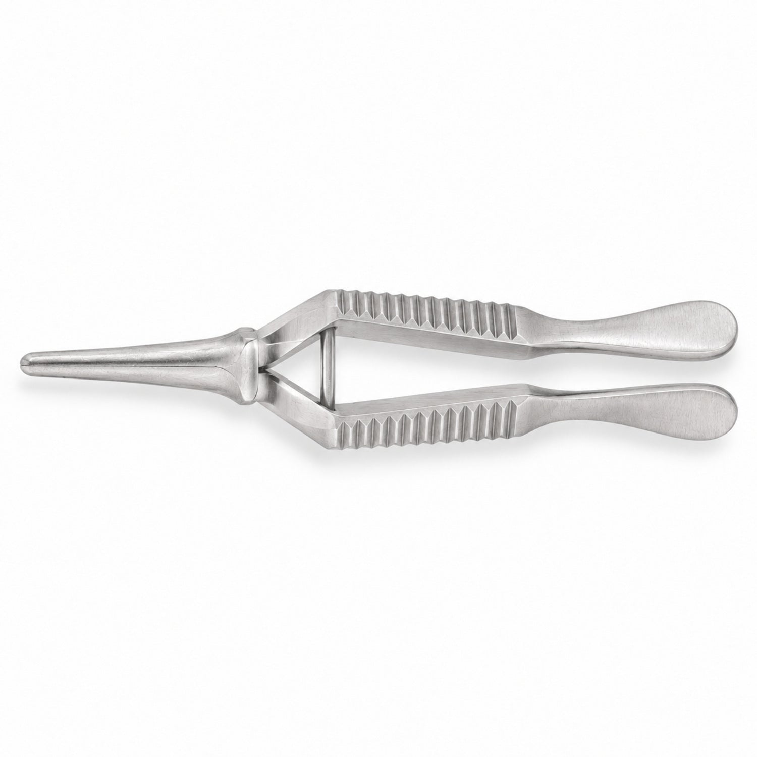 Diethrich Micro Bulldog Clamp – Straight, 8 mm — top view, catalogue illustration on white background