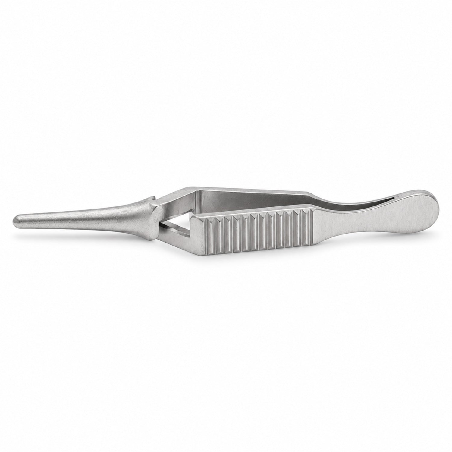 Diethrich Micro Bulldog Clamp – Straight, 8 mm — side profile, catalogue illustration on white background
