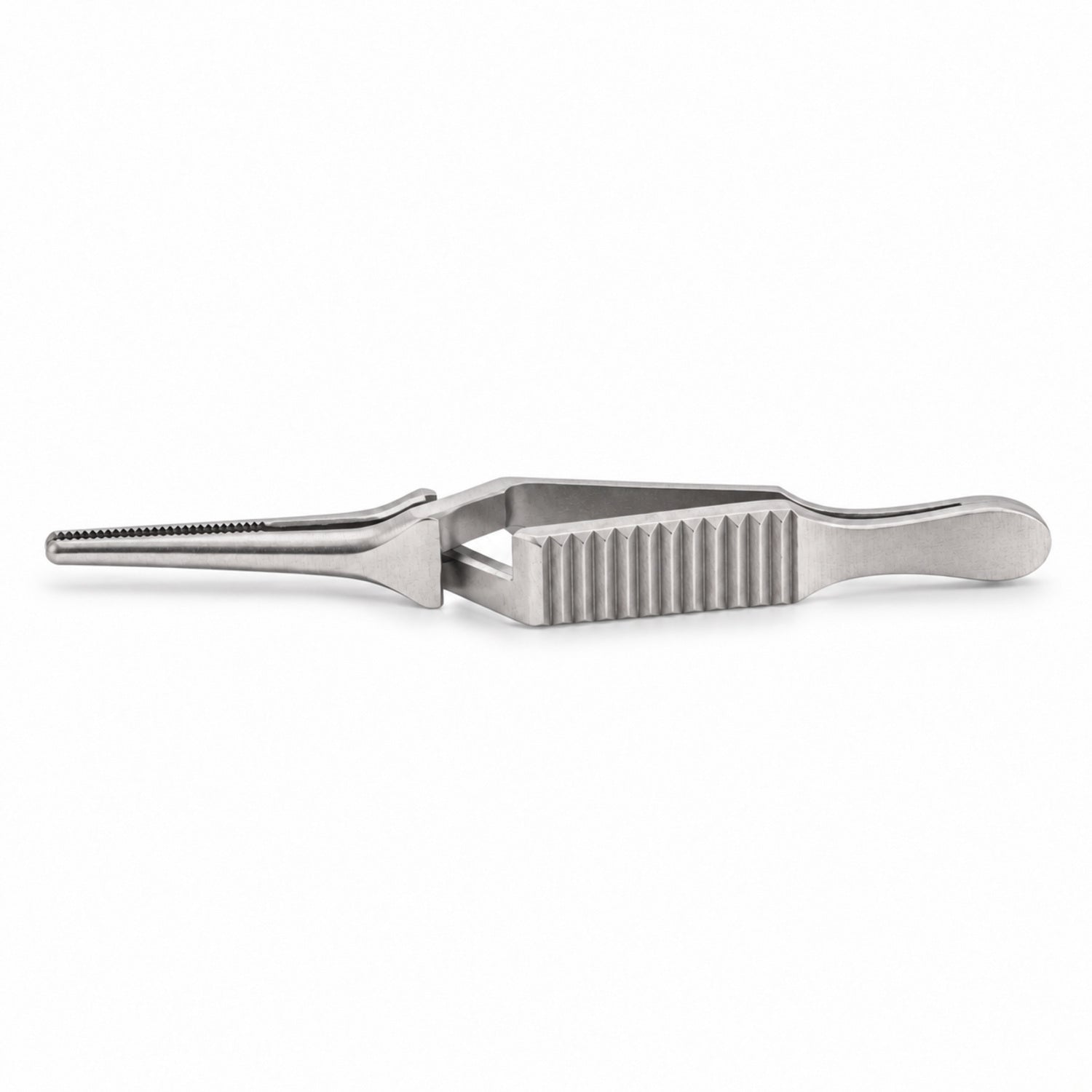 Diethrich Micro Bulldog Clamp – Straight, 12 mm — side profile, catalogue illustration on white background