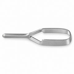 Schwartz Micro Bulldog Clamp – Straight — top view, catalogue illustration on white background
