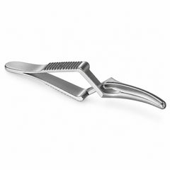 Wylie Lumbar Bulldog Clamp – Slightly Curved — reverse three-quarter view, catalogue illustration on white background