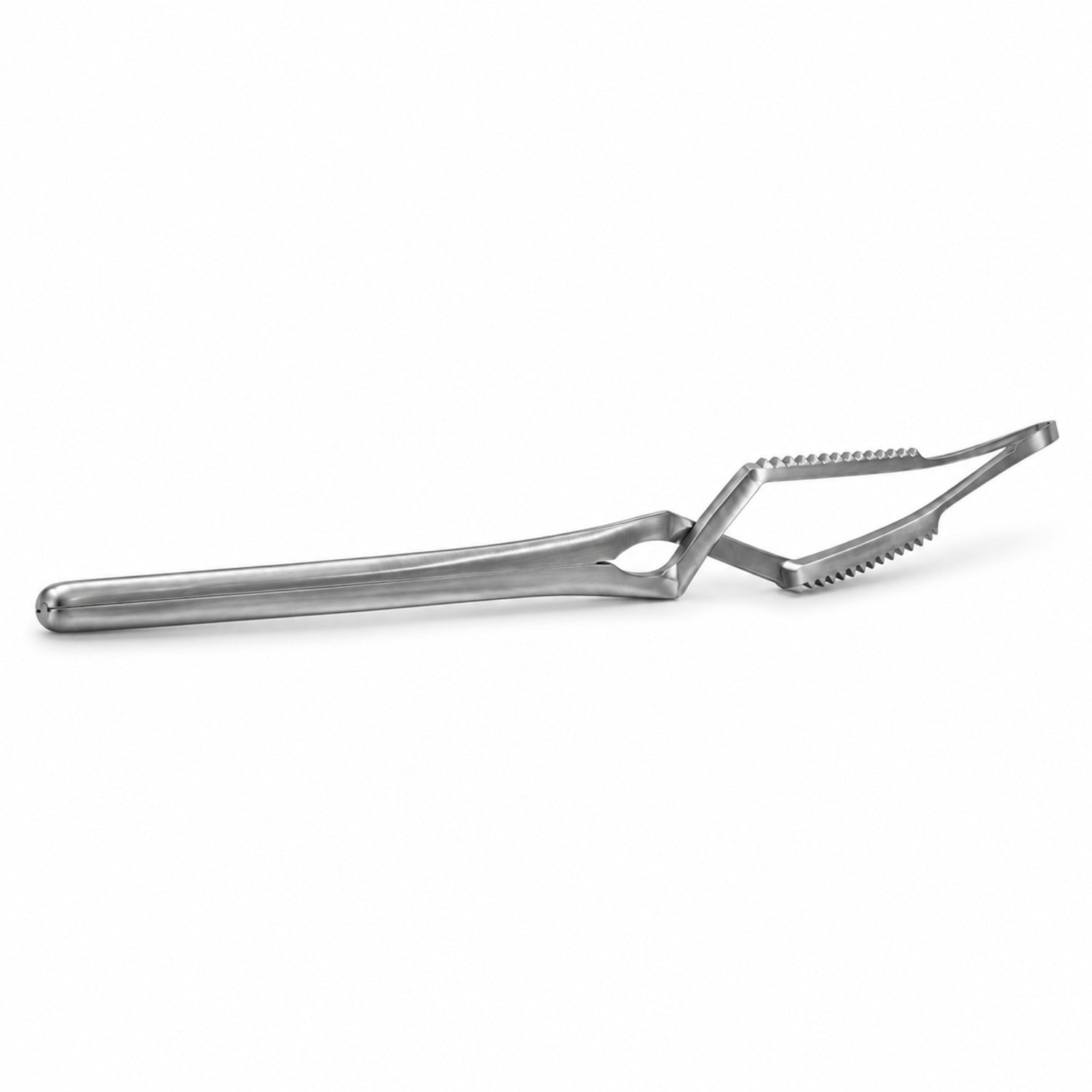 Gregory Carotid Bulldog Clamp – Angled, 13 mm Tip — side profile, catalogue illustration on white background