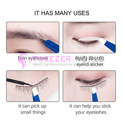 2pcs Top Rated Black & Blue Best Brow Tweezers Set