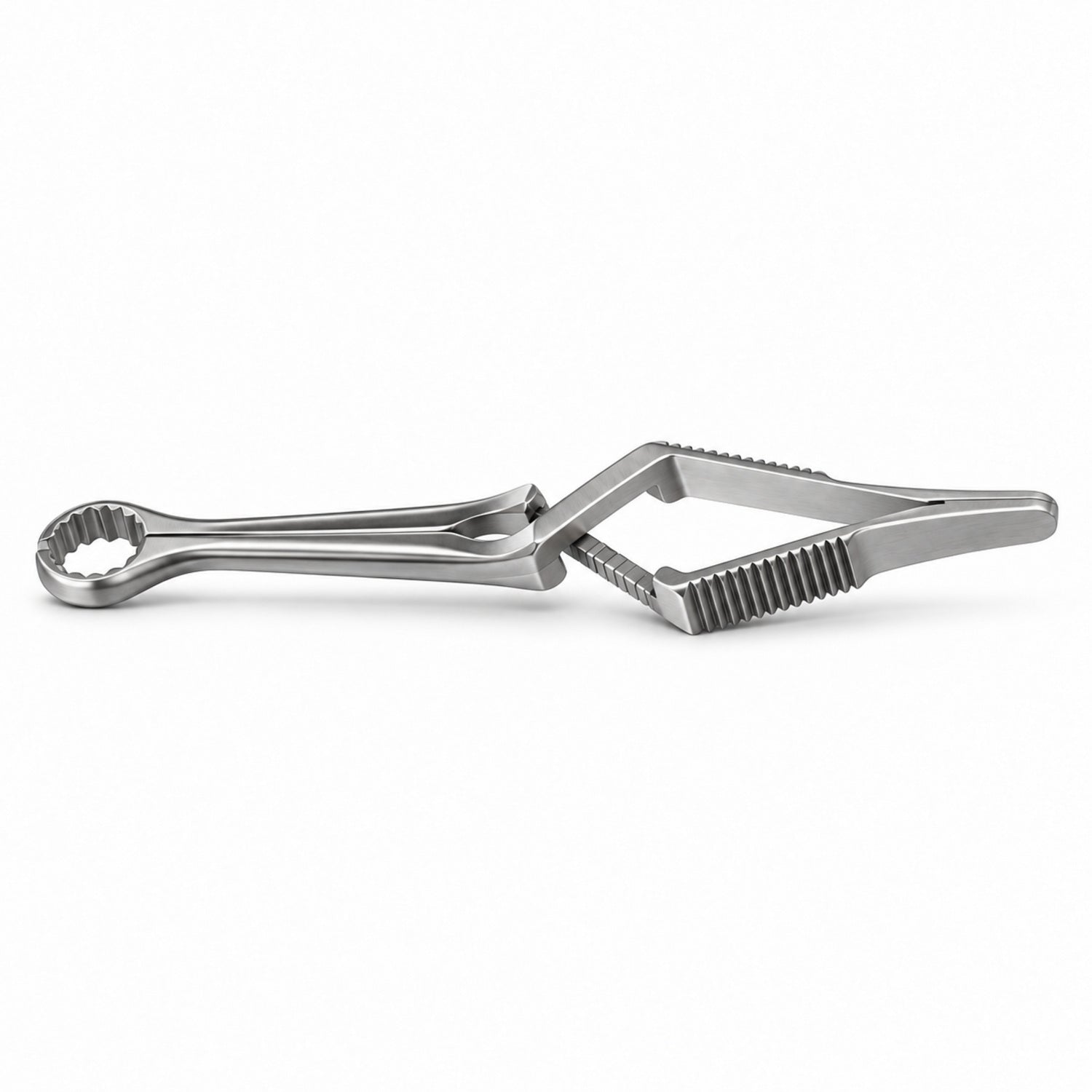 Calman Carotid Bulldog Clamp – Straight — side profile, catalogue illustration on white background