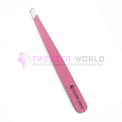 3Pcs Light Pink Color Applicator & Brow Tweezers Set With Scissor