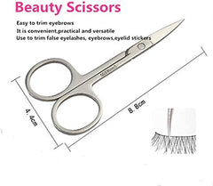 7pcs Eyebrow Tweezer Set False Eyelash Extension Tool Kits