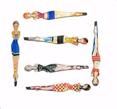 6Pcs Professional Girl Eyebrow Tweezer(random color)