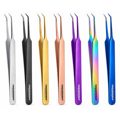 45° Angled Fine-Point Isolation Lash Tweezers