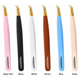 Gold 45° Lash Tweezers – 5–8 mm Tip Options