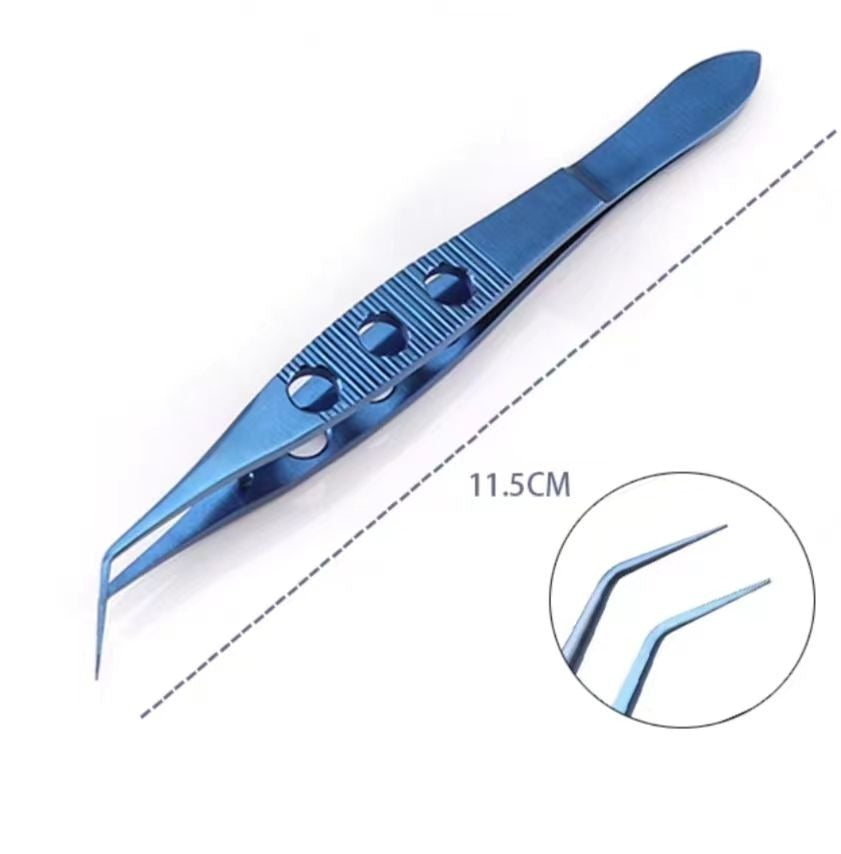 45 Angled Transplant Tweezers TWEEZER WORLD