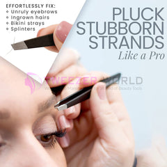 4pcs Premium Quality Black Eyebrow Tweezers Best Tweezers For Plucking Hair