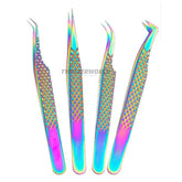 4pcs Rainbow Tweezing Eyelashes Set - TWEEZER WORLD