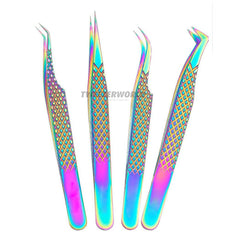 4pcs Rainbow Tweezing Eyelashes Set - TWEEZER WORLD
