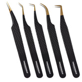 Lash Extension Tweezers Professional Fiber Tip Lash Tweezers Set