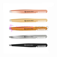 Amazon Hot Selling 5Pcs Comb Tweezers Set Best Tweezers For Fine Hair