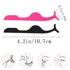 8 Pcs Stainless Steel Tweezers Nipper Tool/False Eyelash Applicator Tool