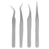 4pcs Eyelash Grafting Tweezers
