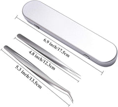 Pro 2 Pieces Isolation and Volume Lash Extension Tweezers set
