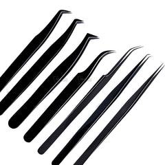 Black Eyelash Tweezers Set | Lash Tweezers Manufacturer & Supplier