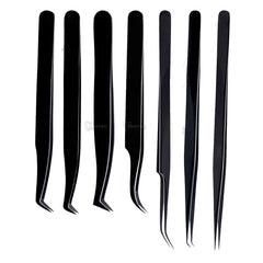Black Eyelash Tweezers Set | Lash Tweezers Manufacturer & Supplier