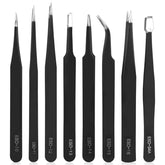 8pcs Industrial Tweezers set -  TWEEZER WORLD