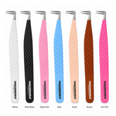 90 Degree Fiber Tip Lash Tweezers Manufacture by Tweezer World