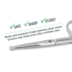 Best Rounded Tip Nose Scissors Safety Scissor Blunt Tip Scissors