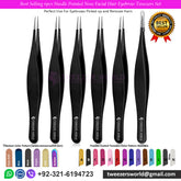 Best Selling 6pcs Needle Pointed Nose Facial Hair Eyebrow Tweezers Set