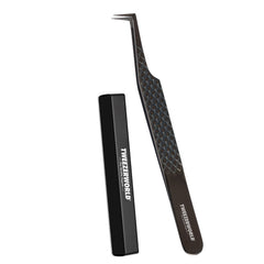 Lash Tweezers Fiber Tip L-Shape Point – Professional Volume Lash Extension Tweezers