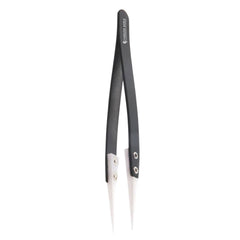 Pointed Ceramic Tipped Best Tweezers Straight Tweezers, Stainless Steel