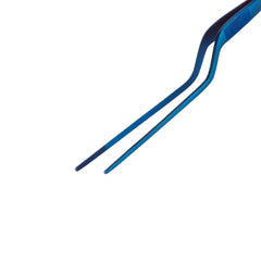 Chef Plating Tweezers Offset Blue Culinary Tweezers Kitchen Utensils