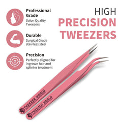 Curved Straight Tweezers - TWEEZER WORLD