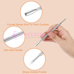 4 Pieces Cuticle Pusher Nail Cuticle Remover Tool Nail Art Care Tools