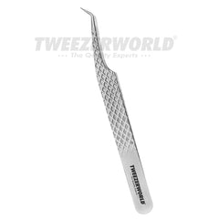 Tweezer with diamond pattern on a white background, branded 'TWEEZER WORLD'.