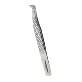 Diamond Grip Volume Lash Tweezers Rounded Tip | OEM