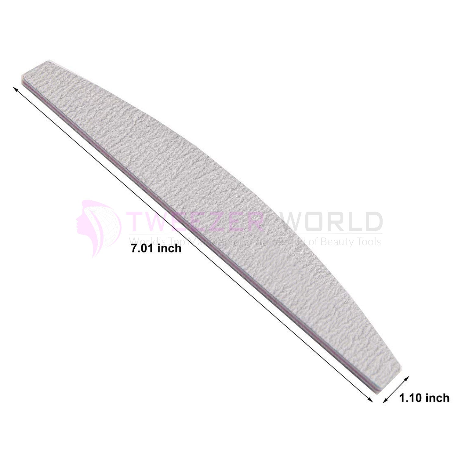 Nail Files Heavy Duty 100/180 Grit 10pcs | TWEEZER WORLD