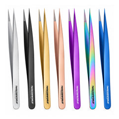 Rainbow Straight Isolation Lash Tweezers - image 1 by TWEEZER WORLD