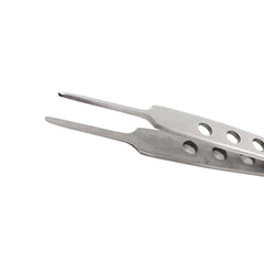 Fishing Tweezers Half Gold Straight Tip Holes In Grip Fly Tying Tweezers