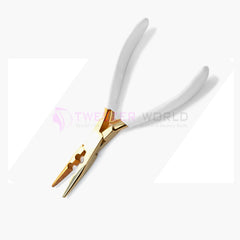 Gold Plated Needle Nose Hair Extension Pliers