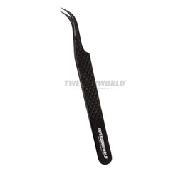 Black Isolation Curved Tweezers Manufacturer by TWEEZER-WORLD