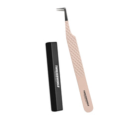 Lash Tweezers Fiber Tip L-Shape Point – Professional Volume Lash Extension Tweezers