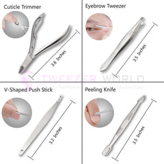 Best Manicure Set Nail Clippers Kit Pedicure Care Tools Stainless Steel
