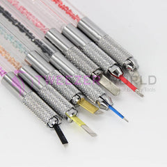 10 Multi-Color Double-Sided Microblading Handle & Brow Pen